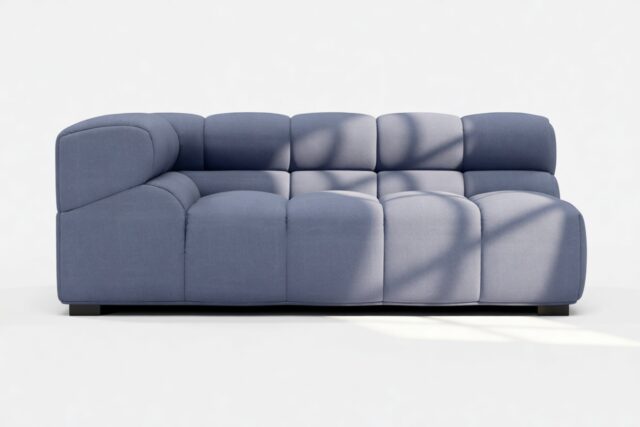 The Tufty – Royal Blue Wool, Extra Large Corner (Left)