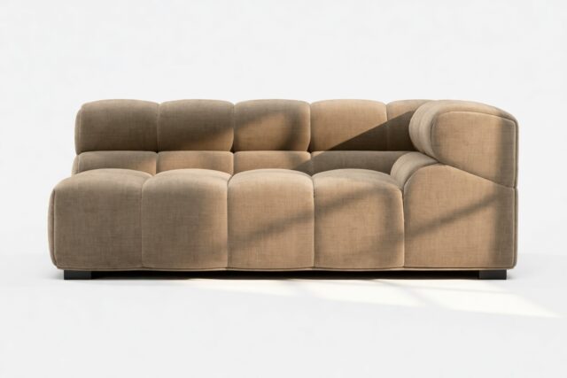 The Tufty – Cappuccino Brown Chenille, Extra Large Corner (Right)