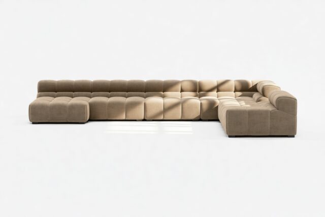 The Tufty – Cappuccino Brown Chenille, Extra Large Corner (Right) – Sectional