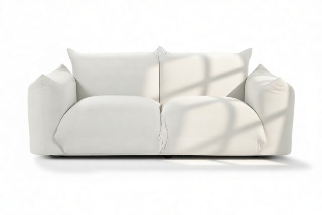 The Marenco – Ivory Linen, Two Seater Sofa