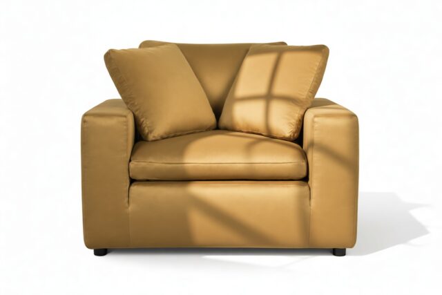 The Ciel – Old Gold Velvet, Lounge Chair