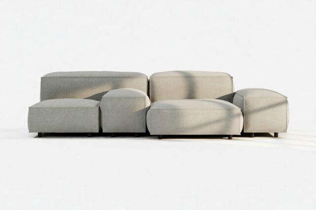 The Extrasoft – Soft Gray Brushed Weave, Combination 1 (Left)