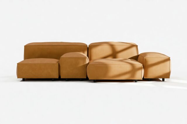 The Extrasoft – Tan Vegan Leather, Combination 1 (Left)