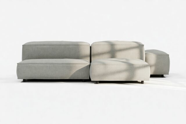 The Extrasoft – Soft Gray Brushed Weave, Combination 1 (Right)