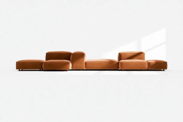 The Extrasoft – Burnt Orange Velvet, Combination 2 (Left)