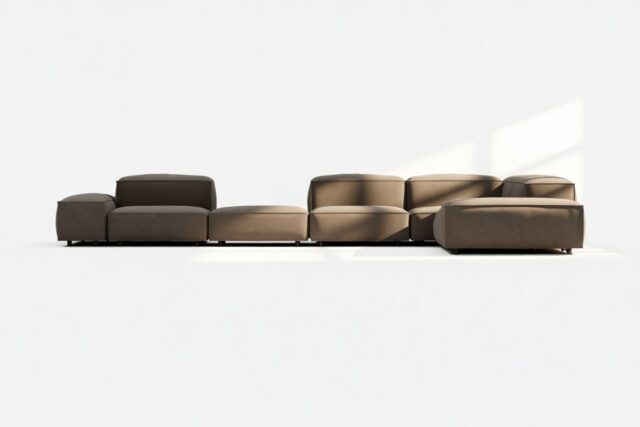 The Extrasoft – Coffee Brushed Weave, Large Corner (Right)
