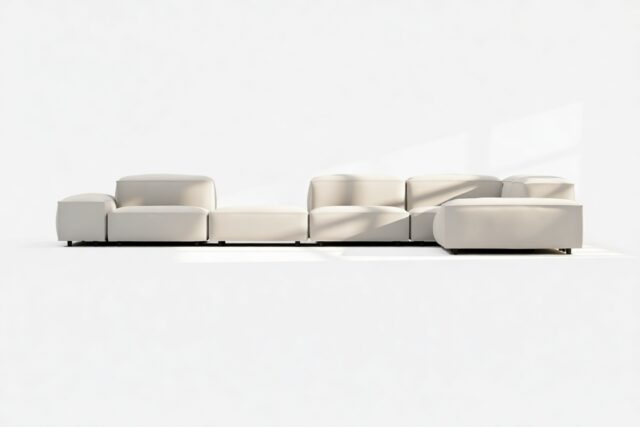 The Extrasoft – Oatmeal Brushed Weave, Large Corner (Right)