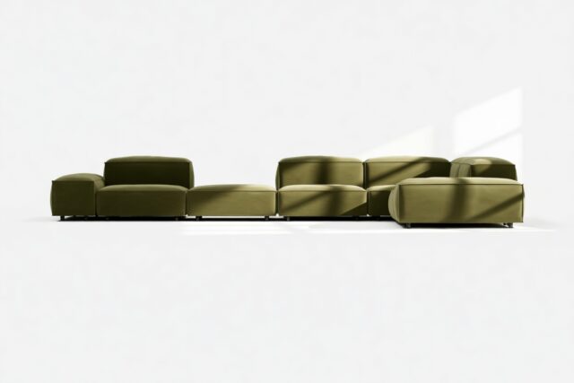 The Extrasoft – Spruce Luxe Velvet, Large Corner (Right)