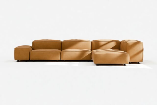The Extrasoft – Tan Vegan Leather, Corner (Right)