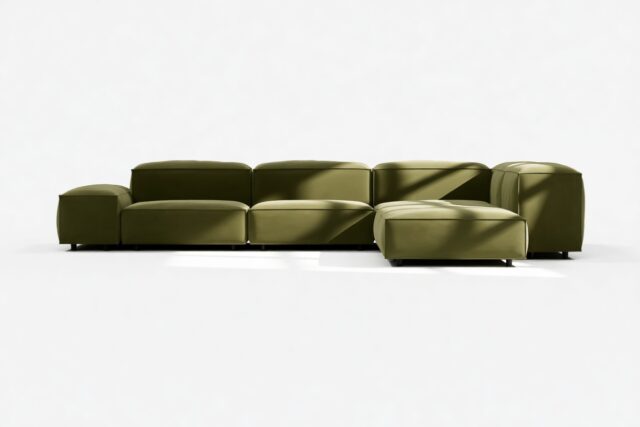 The Extrasoft – Spruce Luxe Velvet, Corner (Right)