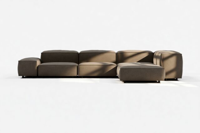 The Extrasoft – Coffee Brushed Weave, Corner (Right)
