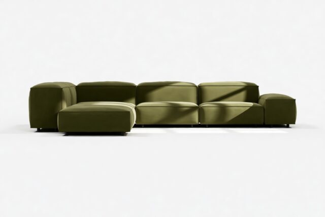 The Extrasoft – Spruce Luxe Velvet, Corner (Left)