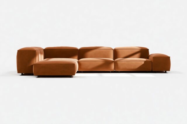 The Extrasoft – Burnt Orange Velvet, Corner (Left)