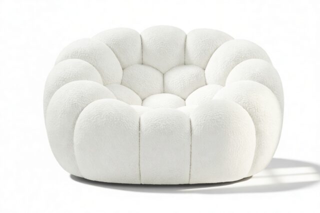 The Bubble – Cream Jersey, Lounge Chair
