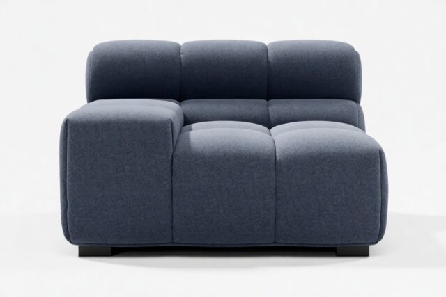 The Tufty – Royal Blue Wool, Armrest (Left)
