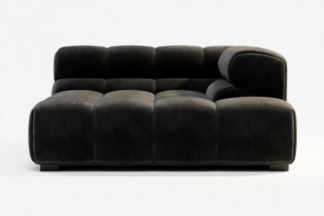 The Tufty – Black Velvet, Deep Corner Half (Right)
