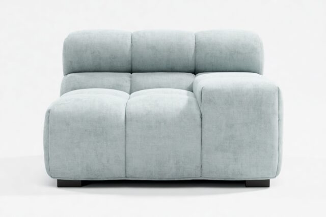 The Tufty – Cerulean Chenille, Armrest (Right)