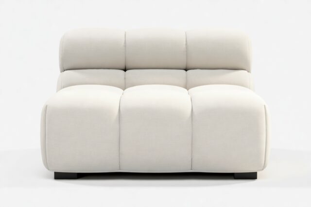 The Tufty – Oatmeal Brushed Weave, Armless Module