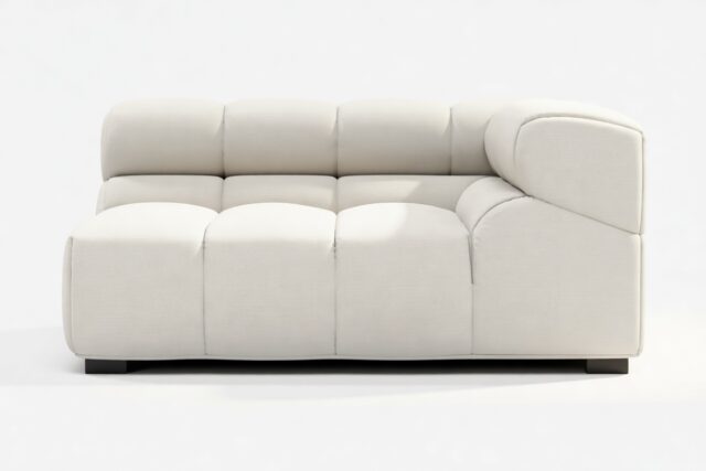 The Tufty – Oatmeal Brushed Weave, Large Corner (Right)