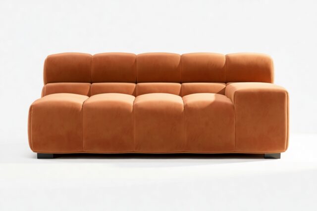 The Tufty – Spice Velvet, Extra Large Armrest (Right)
