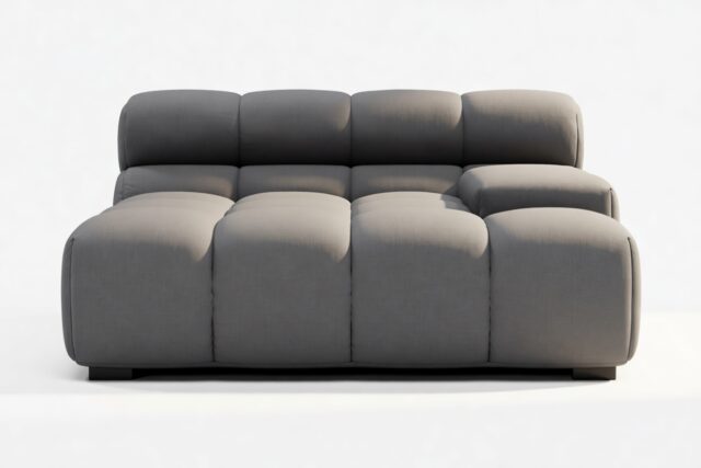 The Tufty – Ink Brushed Weave, Deep Large Armrest (Right)
