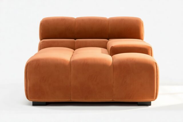 The Tufty – Spice Velvet, Deep Armrest (Right)