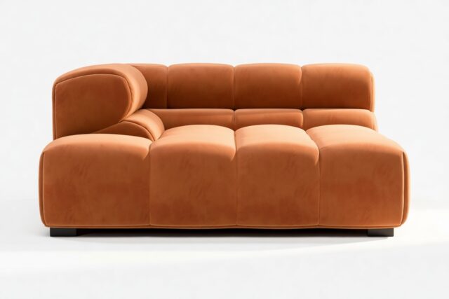 The Tufty – Spice Velvet, Deep Corner Half (Left)