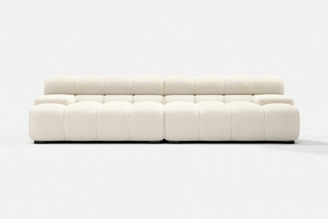 The Tufty – Eggshell Boucle, Extra Deep Sofa – Sectional