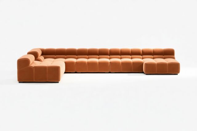 The Tufty – Spice Velvet, Extra Large Corner (Left) – Sectional