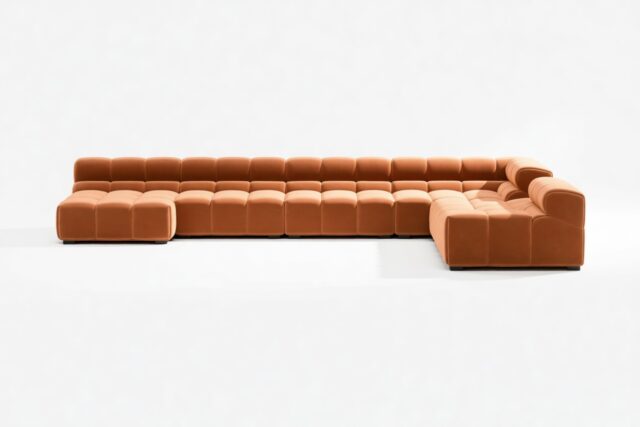 The Tufty – Spice Velvet, Extra Large Corner (Right) – Sectional