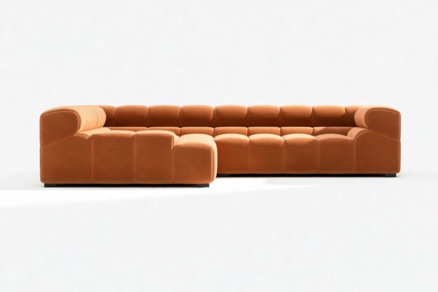 The Tufty – Spice Velvet, Corner (Left) – Sectional