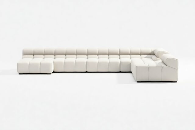 The Tufty – Oatmeal Brushed Weave, Extra Large Corner (Right) – Sectional