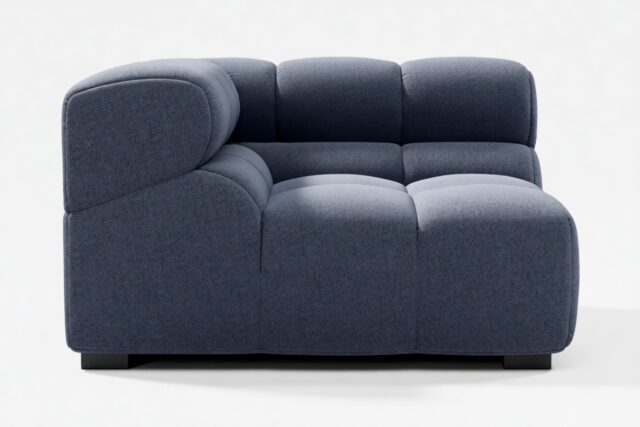 The Tufty – Royal Blue Wool, Corner (Left)
