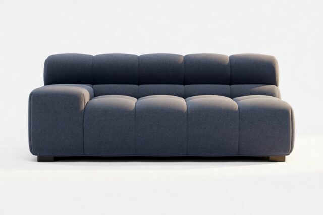 The Tufty – Royal Blue Wool, Extra Large Armrest (Left)