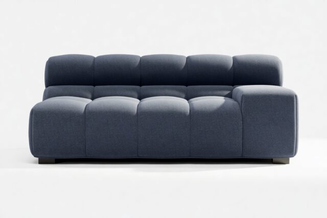 The Tufty – Royal Blue Wool, Extra Large Armrest (Right)