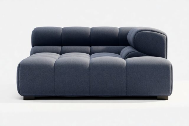 The Tufty – Royal Blue Wool, Deep Corner Half (Right)