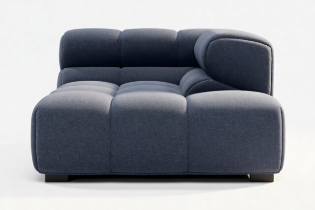 The Tufty – Royal Blue Wool, Corner Half (Right)