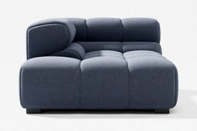 The Tufty – Royal Blue Wool, Corner Half (Left)